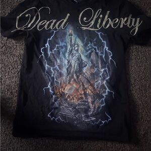 Liberty Black and Blue Graphic Tee